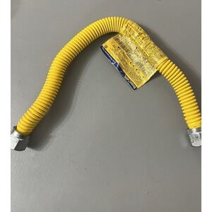 Gas Appliance Connector CSSD44-24, Stainless Steel, 1/2"OD (3/8"ID) x 24"